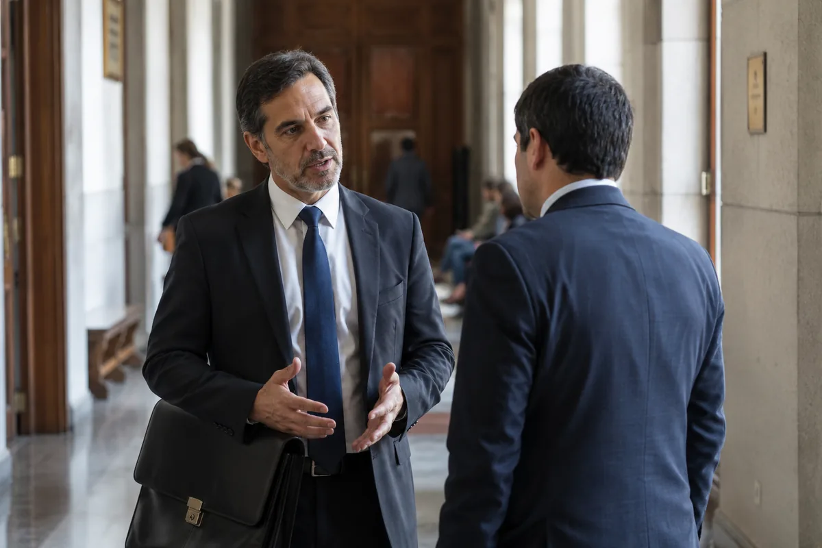 Audiencia ante el tribunal en un proceso por denuncia de violencia intrafamiliar en Chile